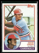 David Green Rookie 1983 Topps St. Louis Cardinals #578