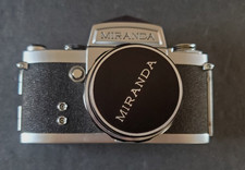 Vintage Miranda Fv 35mm Film Camera w/Leather Case Chest View Manual Japan