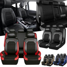 For Subaru Leather Car Seat Cover 2 Front 5 Seats Rear Bench Protector Cushion For Subaru Leather Car Seat Cover 2 Front 5 Seats Rear Bench Protector Cushion