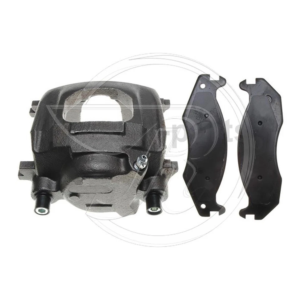 Pinça de freio dianteira com mangueiras motorista passageiro lateral compatível com Jeep CJ7 4.2L 2.5L - Imagem 2 de 4