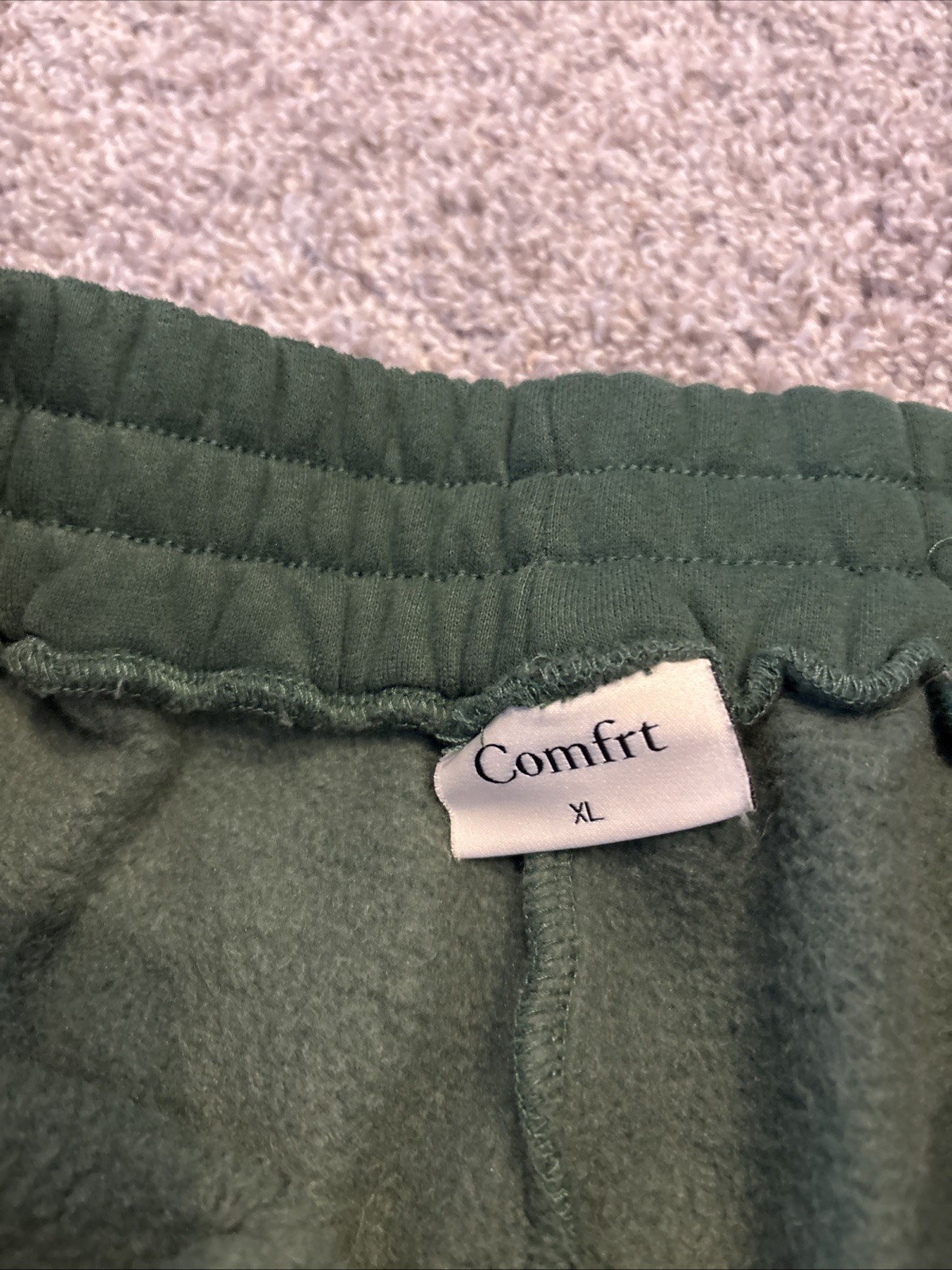 Comfrt Clothing Affirmation Collection Green Comfy Wide Leg Sweatpants Baggy XL