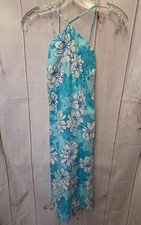 David Meister Women's Size 8 Light Blue Floral Dress