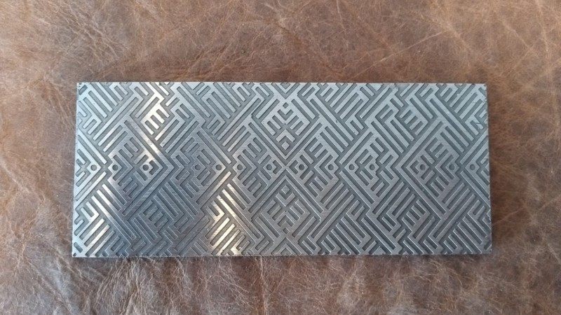 pattern plate for jewelry making used in rolling mill or press pattern no 18