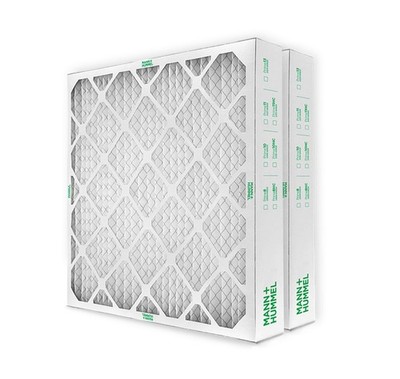 20x20x4 MERV 8 Air Filters for AC & Furnace.   2 Pack (Actual Depth: 3-3/4'')