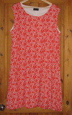 ANNA ROSE Ladies Coral Scoop Neck, Sleeveless & Lined Midi Dress, Size 22 BNWOT