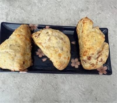 Homemade Cheddar Bacon Scones