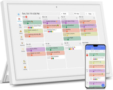 Digital Calendar with Touch Screen - 10.1 Inch Wall-Mounted Smart Electronic Pla