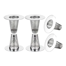 6 Pack Bathroom Drain Strainers for 1.2-1.6 Large Drain Holes, 1 Inch 9868