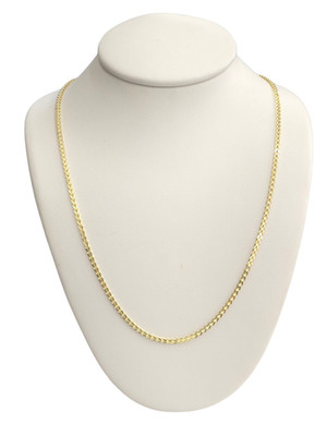 14kt Real Yellow Gold Franco Chain 1.6mm for Men and Women