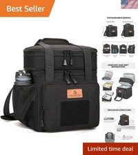 Expandable Tactical Lunch Box - Insulated Cooler Bag for Outdoor Adventures