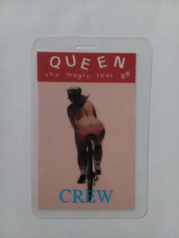 Queen Backstage Pass Laminated Original The Magic Tour 1986 Crew New Unused 