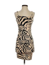 Fashion Nova Women Brown Cocktail Dress S
