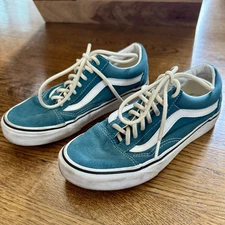 Teal OLD SKOOL Vans. Men’s 4 Women’s 5.5 Used