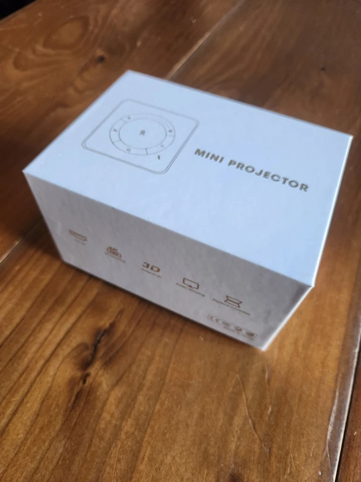 DLP Smart Pocket Mobile 3D Mini Projector Android 9.0 4K 3000mA Home - Image 2 of 4