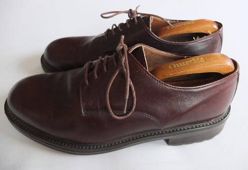 M&S AMERICAN LEATHER COLLECTION Zapatos de Cuero Marrón Reino Unido 12 Suelas Resistentes