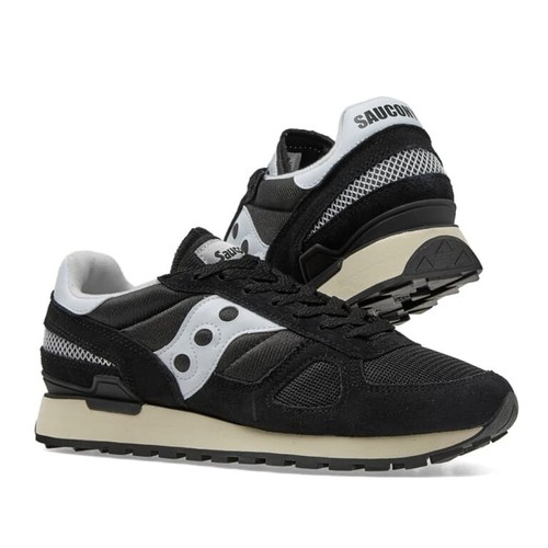 Zapatos de estilo de vida vintage originales Saucony Shadow para hombre talla 8 negro blanco S70424-2 - Imagen 8 de 8