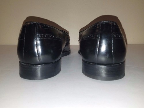 Bostonian Black Leather Wingtip Tassel Loafer Sz. US 9 EEE/E *Made in USA* - Picture 4 of 5