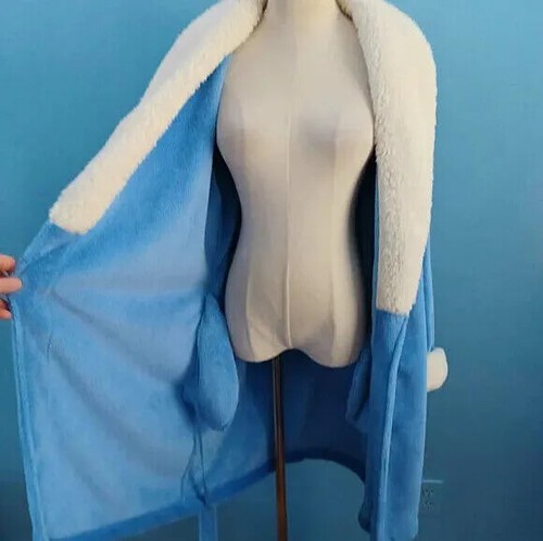 Womens Covington Large blue mid length robe - Picture 8 of 10