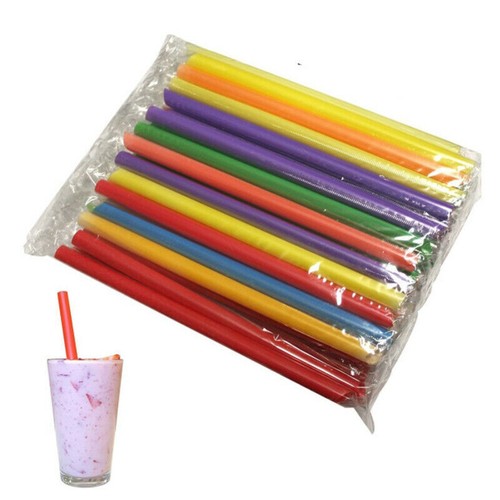 500*10mm Extra Wide Fat Jumbo Straws Boba Bubble Tea Smoothie Drinking Straws-UK - Picture 6 of 17