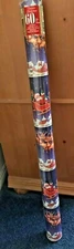 New VTG ACG Plus Mark Santa's Reindeer Christmas Sleigh Gift Wrap Paper Roll 