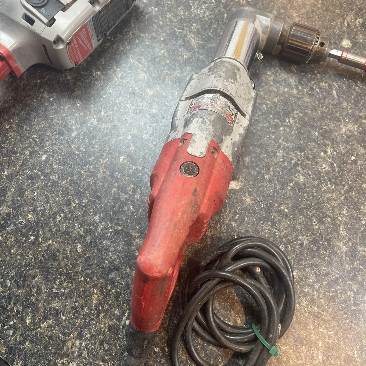 Milwaukee 1107-1 Heavy Duty Corded 1/2 Right Angle Drill USED