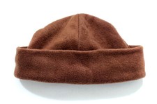 Brown Soft Fleece Beanie Warm Hat for Unisex Adult