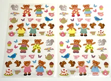 Lot of 2 Sheets MRS GROSSMAN’S TEDDY BEARS PICNIC Stickers 2013