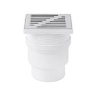Adjustable High Sewage Drain 150mm x 150mm / 110mm Straight Pipe Floor Trap