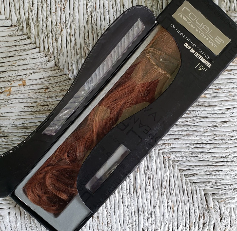 👀REMY ROYALE CABELLO HUMANO EXTENSIONES CLIP INSTANTÁNEO NUEVO 19" CASTAÑO ROJIZO Foto 4 de 4