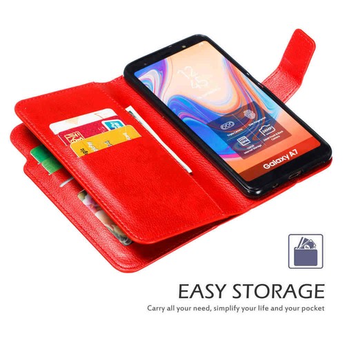 Für Samsung Galaxy A70 A50 A40 A30 A20E A10E Geldbörse Karte Flip Leder Hülle Cover - Bild 4 von 38