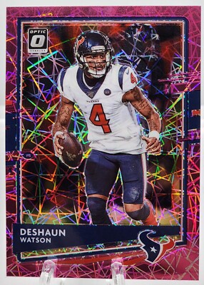 2020 Donruss Optic Deshaun Watson #42 Pink Velocity 23/79 Houston Texans 