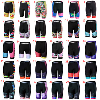 Radlershorts Damen Gepolstert Fahrradshorts Spandex Radhose Kurz Rennrad Shorts