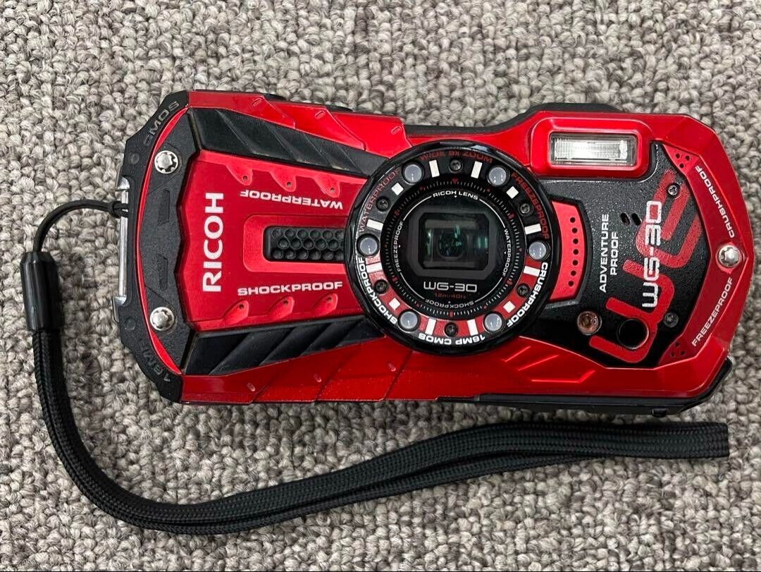 RICOH WG-30 Red Compact Digital Camera From Japan | eBay RICOH WG-30 Red Compact Digital Camera From Japan | eBay