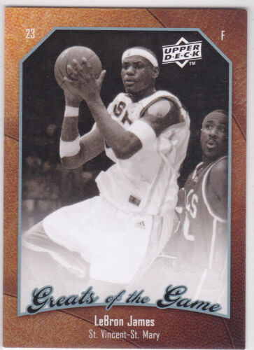 LeBRON JAMES Irish High School Basketball YOUNG LBJ Upper Deck Card 2003 DRAFT