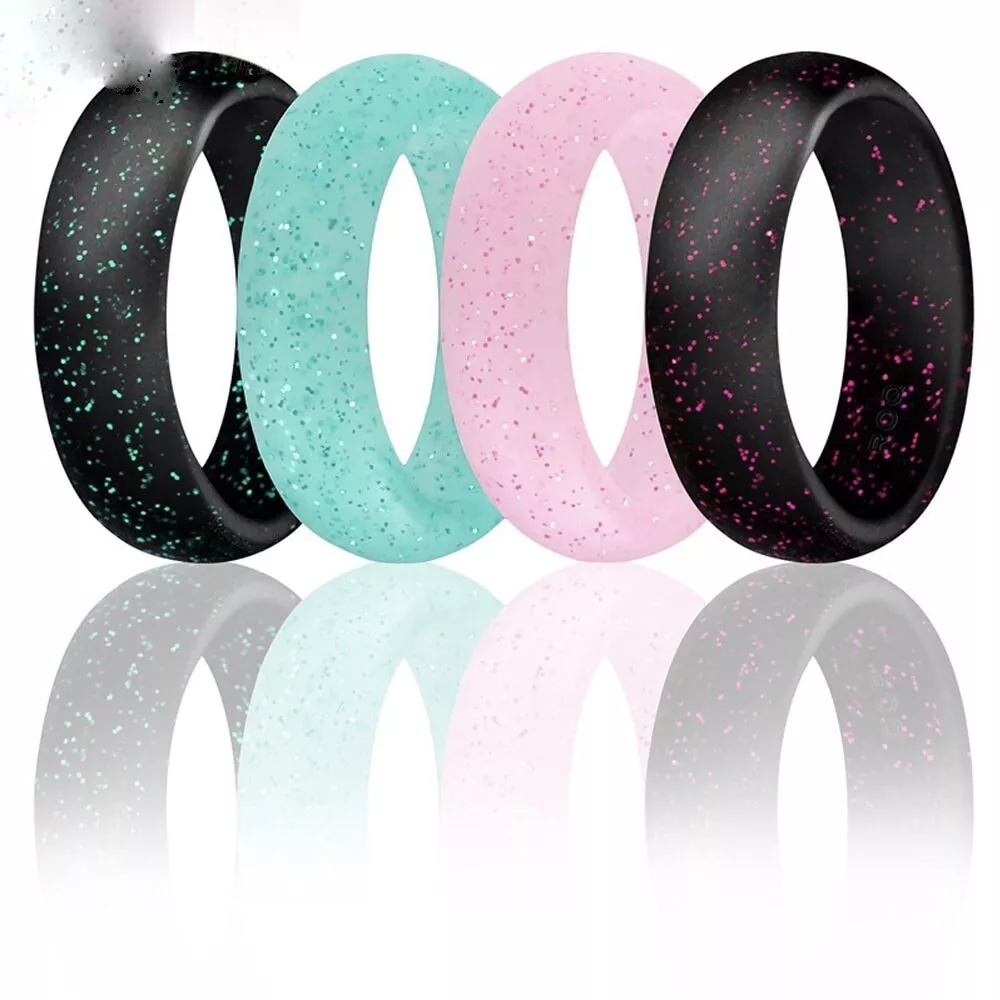 Sparkle silicone best sale ring