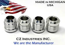 AN12, 12 AN QTY:4 MALE BILLET 6061T6 ALUMINUM WELD ON / WELD IN FITTING BUNG