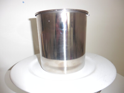 Ersatzbehälter Eismaschine MVPower EMH15-24,  1,5 l Edelstahl mit Dichtung, rund