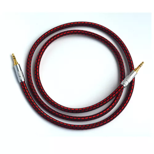 HiFi 3,5 mm cavo audio ausiliario ausiliario ausiliario HiFi spina placcata in oro per cuffie auto/casa - Foto 3 di 6