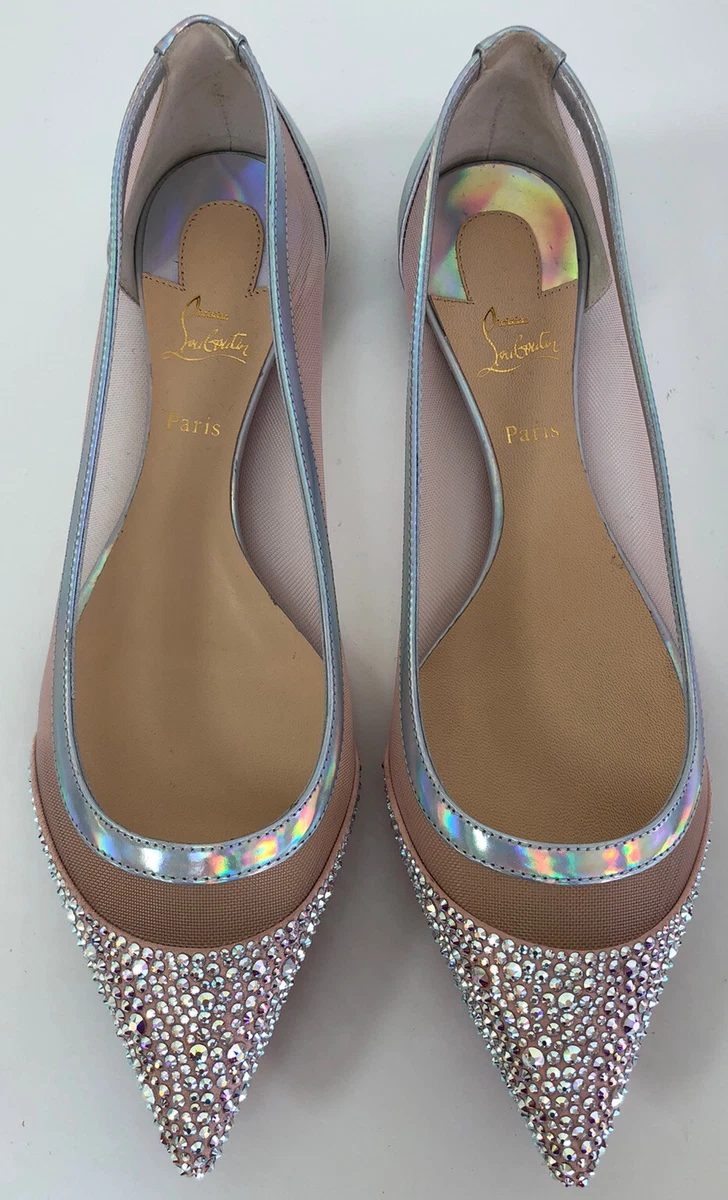 New Christian 37.5 Galativi Strass Crystal Mesh Flat | eBay