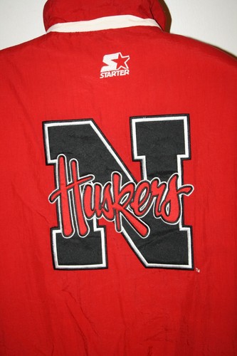 Vintage Nebraska Huskers Starter Coat Size Large - Picture 4 of 5