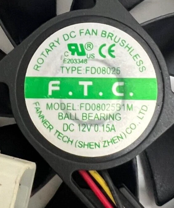 ASSORTED MASSCOOL ROTARY DC FAN BRUSHLESS BALL BEARING FAN LOT OF 2 - Image 3 of 4