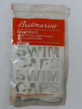 Vintage Britmarine brand adult rubber swim swimming cap new NIP NOS