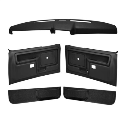 Coverlay Black Door Panel And Dash Cover Kit 12-108CS-BLK For 80-86 Ford Truck