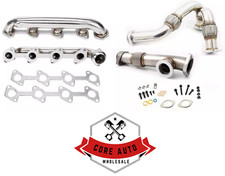 03-07 For Ford Powerstroke F250 F350 6.0 Stainless Exhaust Manifolds And Up Pipe