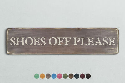 SCHUHE AUS BITTE Holzschild im Vintage Stil. Shabby Chic Retro Wohngeschenk