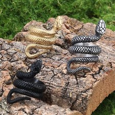 Vintage Stainless Steel Ring Snake Mens Rings Hip Hop Punk Biker Ring for Men