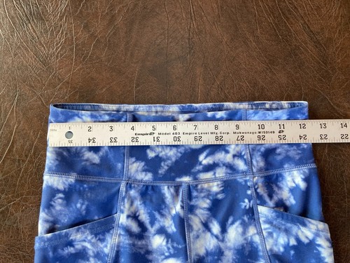 Girl's GAP TEEN 14-16 Leggings Tie-Dye Blue Stretch - Picture 6 of 7
