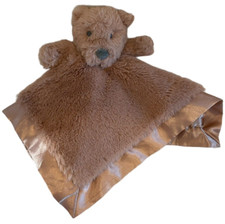 New Cloud Island Super Soft Plush Brown Bear Baby Security Blanket Lovey