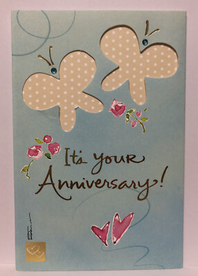 Kathy Davis It s Your Anniversary American Greetings Card forever love butterfly