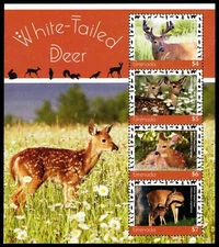 GRENADA 4335 - White-tailed Deer "Odocoileus virginianus" S/S (pc29817)